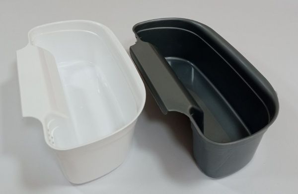 Контейнер-органайзер для сміття підвісний 2,2 л металік Plastic's Craft