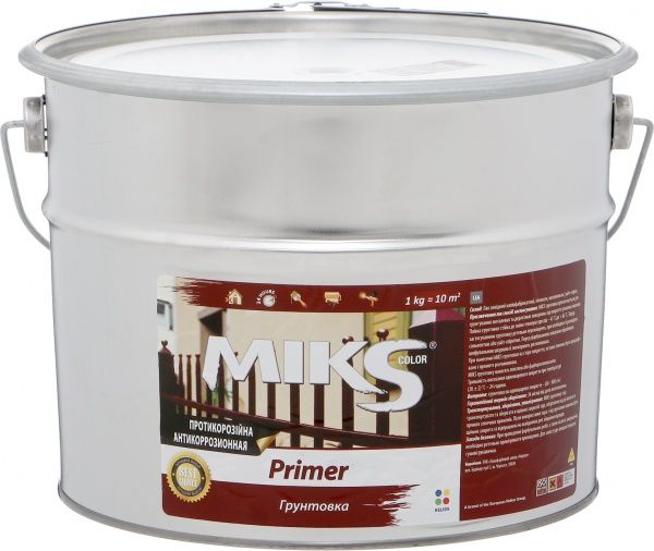 Грунтовка MIKS Color ГФ-021 серый мат 12кг