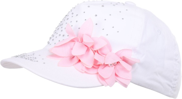 Кепка для девочек Pampona 21 L 07 р.54 белый 