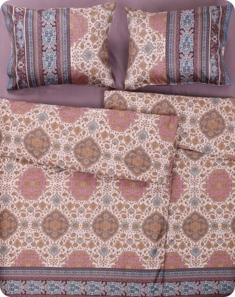 Комплект постельного белья Piazza San Marco 41 семейный разноцветный Granfoulard 