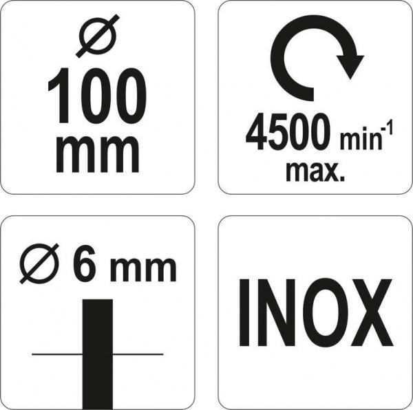 Щетка торцевая 100 мм YATO YT-47511