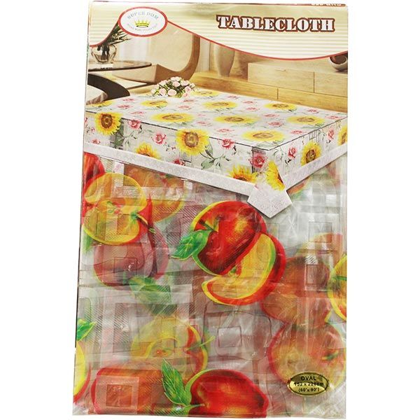Скатертина овальна шовкографія в асортименті 150x230 см