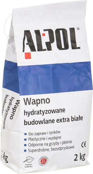 Вапно гашене Alpol Екстра біле 2 кг