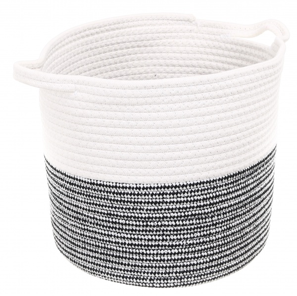 Кошик Elegance М 32х28х28 см EG92619 біло-сірий 
