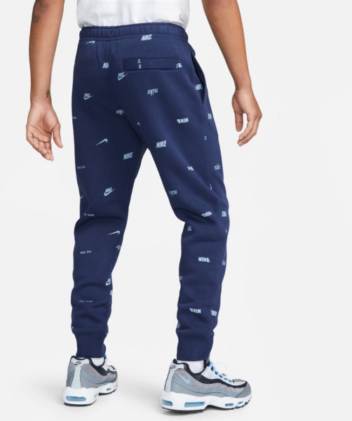 Брюки Nike M NK CLUB+ BB JGGR AOP FB7437-410 р. S синий
