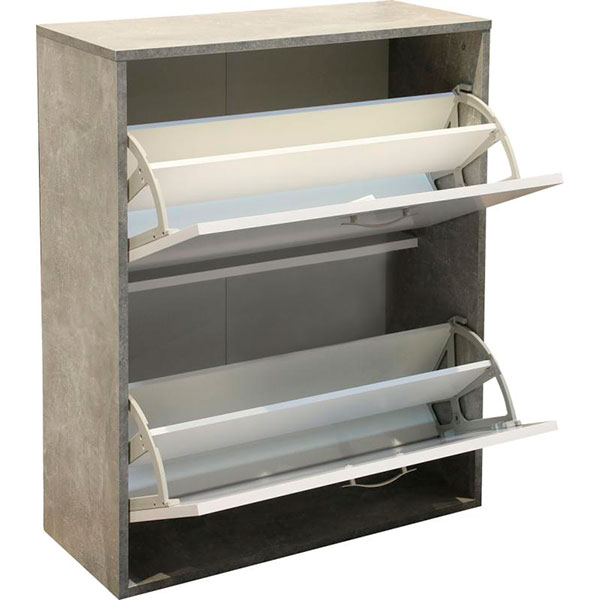 Тумба для обуви Дачице 1 300x700x860 мм / бетон / нимфея альба 