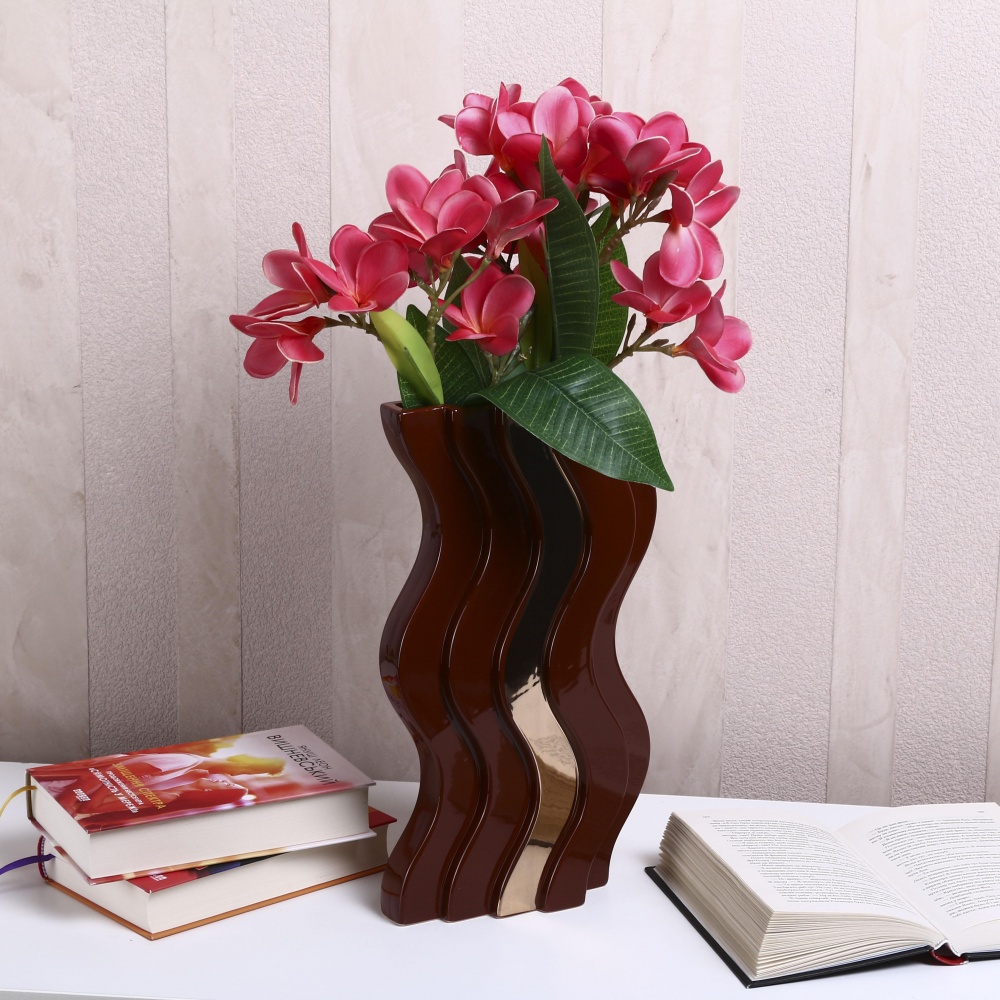 Ваза Inari Nordic 35 см бордовая K17060