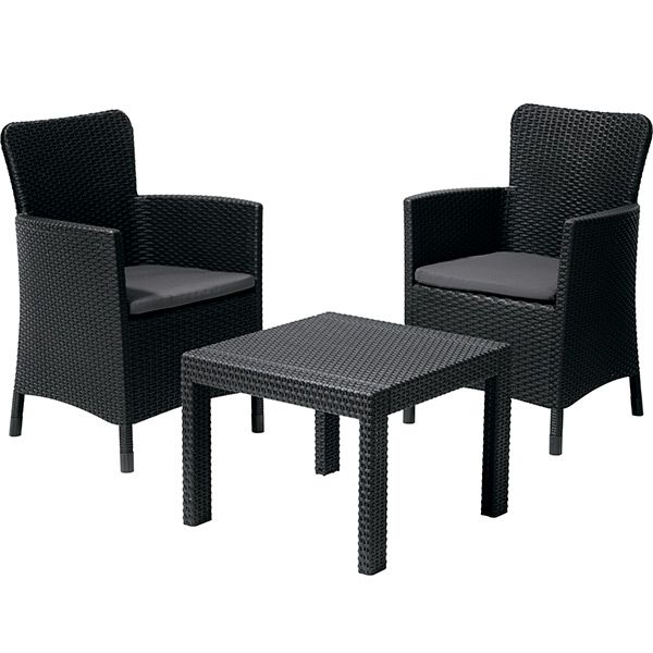 Комплект мебели Curver Salvador антрацит