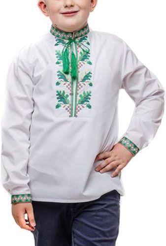 Вышиванка Сварга Дубовая роща р.116 зеленый SV-CME0216-0421-02022-116 