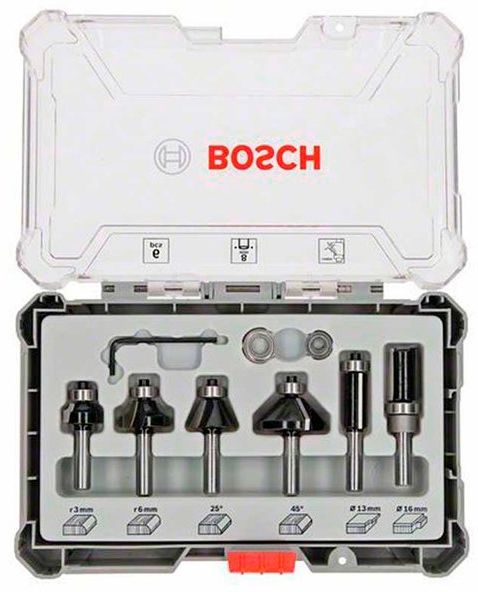 Набор фрез цилиндрическая Bosch 2607017469