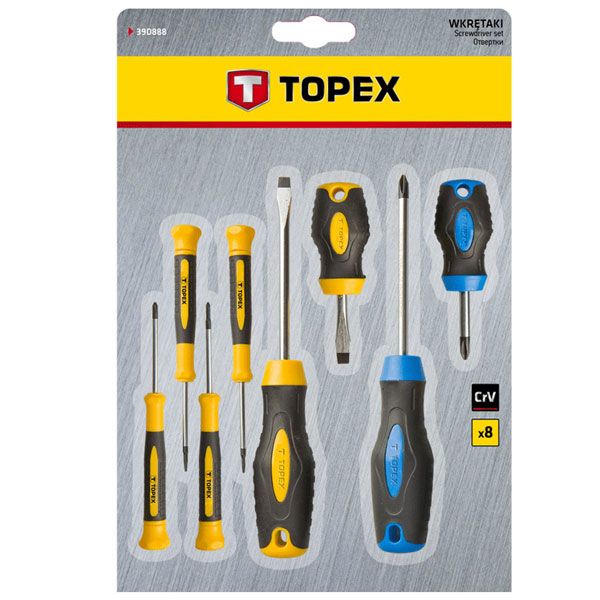 Набір викруток Topex 39D888 8 шт