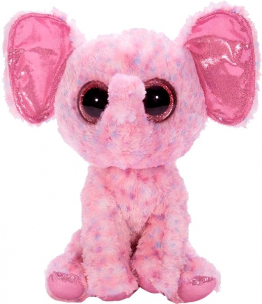 Мягкая игрушка TY Beanie Boo's Слон Ellie 25 см розовый 34108