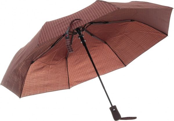 Зонт Абстракция, складной, автомат коричневый 