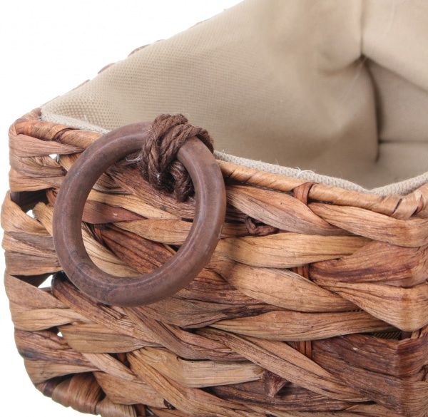 Корзинка плетеная Tony Bridge Basket с текстилем 32х22х14 см XTA19-61RD-2 