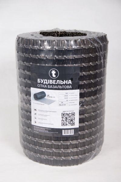 Сетка из базальтового волокна ЭКОБУД СБС 25х25 мм 0,37х50 м отрезной