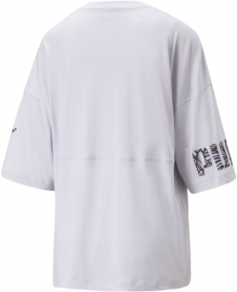 Футболка Puma POWER NOVA SHINE COLORBLOCK TEE 67444568 р.XL голубой