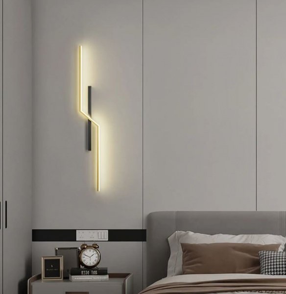 Бра Berger 1x13 Вт чорний/золото 1038-WL-13 Black & Gold 