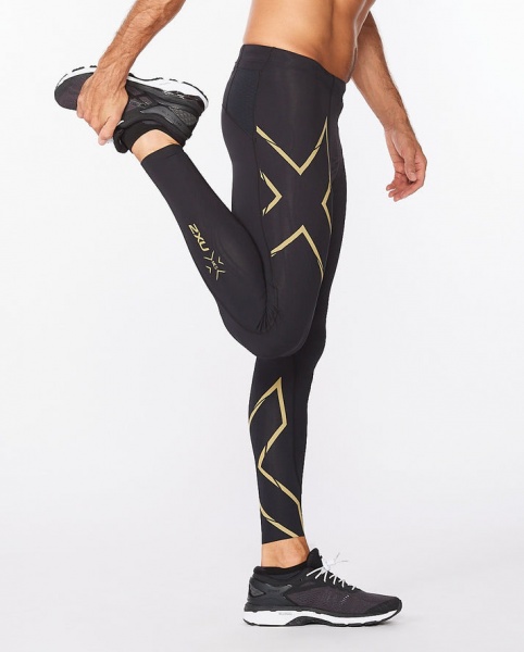 Тайтсы 2XU Light Speed Compression Tights 1/1 MA5305b_BLK/GRF р.L черный