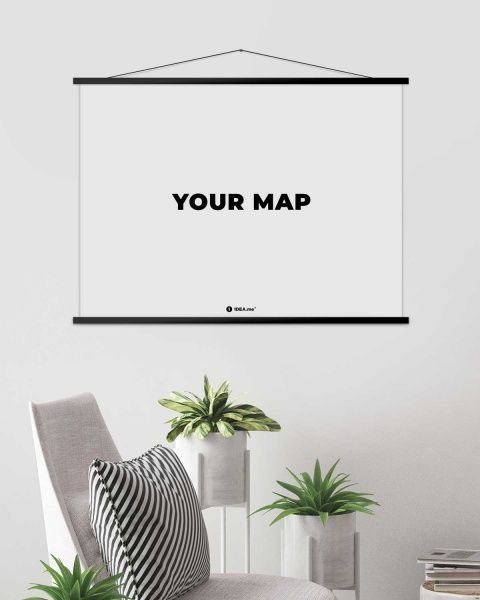 Набір планок дерев'яних 80 см чорний 4 шт. 1DEA.me 