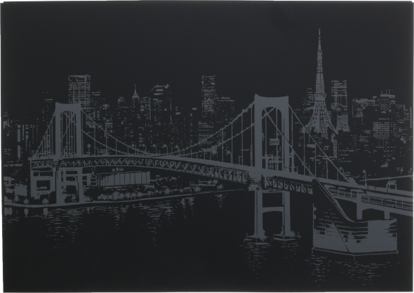 Скретч-картина Токио 40,5x28,5 см 