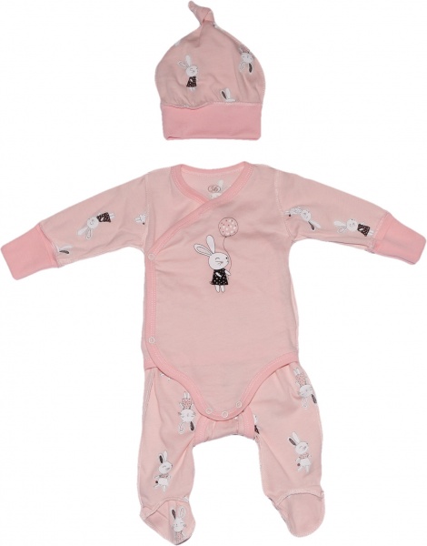 Комплект для девочки Фламинго р.56 розовый 433-125 