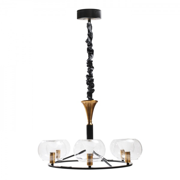 Люстра підвісна Светкомплект Candel L 650-6 6xG9 прозорий/чорний 