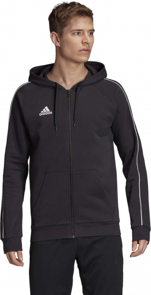 Джемпер Adidas CORE18 FZ HOODY FT8068 р. XL черный