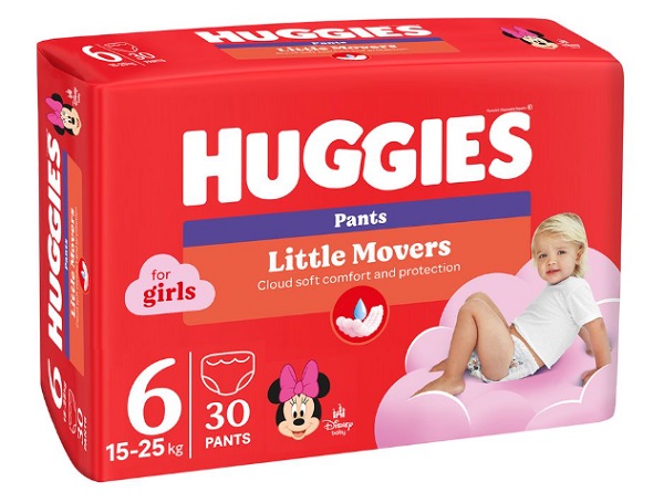 Підгузки-трусики Huggies для дівчаток 6 15-25 кг 30 шт.