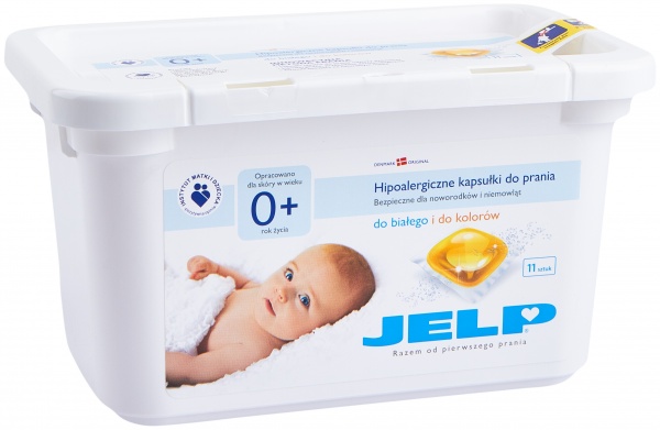 Капсулы для машинной и ручной стирки JELP 0+ (97232) 11 шт. 