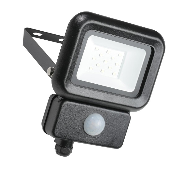 Прожектор з датчиком руху LED CONCEPT FL-LC 10 Вт IP65 чорний 