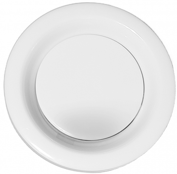 Рамка вентиляционная вытяжная (анемостат) EVF 150 мм металл белый 