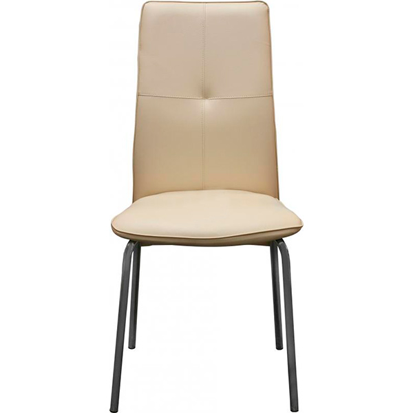 Стілець обідній Nowy Styl Muza II Chrome (BOX-2) V-18 хром/молочний