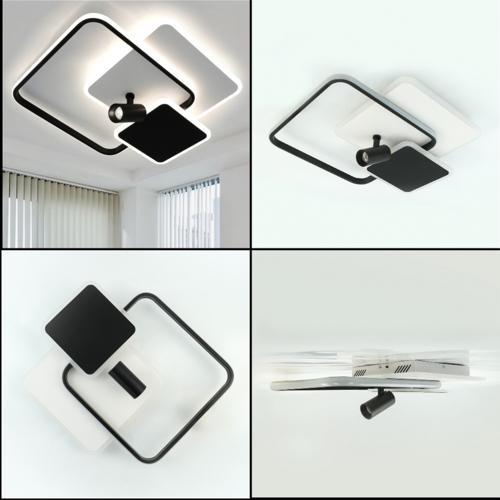 Світильник стельовий ESLLSE ECLIPSE 95 Вт білий із чорним 3000-6500 К 10442