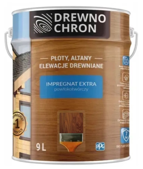 Пропитка Drewnochron Impregnat Extra дуб темный полумат 9 л