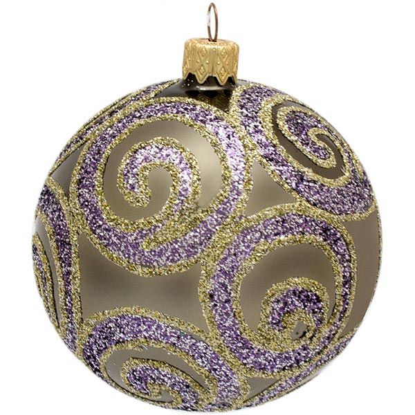 Шарик новогодний 2932-2 80 мм