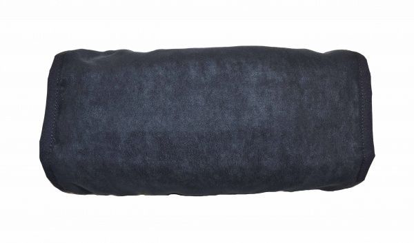 Подушка дорожня Kerdis Валик екозамша чорна 