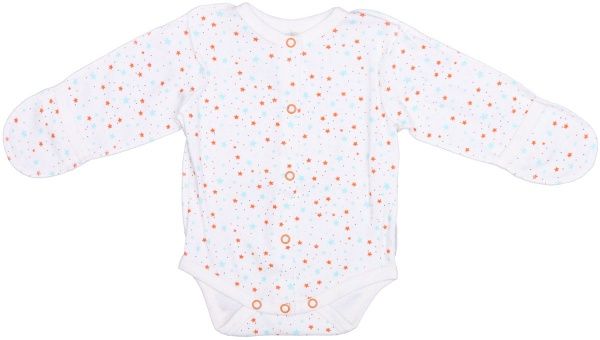 Боди детское Маленькие люди 1004-125 р.50 белый с принтом 