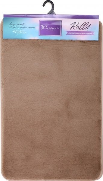 Коврик для ванной комнаты Luna rabbit 50x80 смбежевый