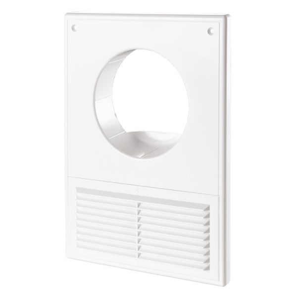 Решетка Домовент ДВ 100Кс пластик белый 