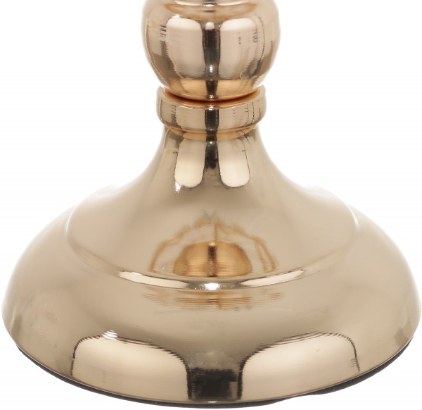 Свічник для широкої свічки Золото 12х12х24 см