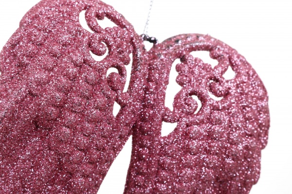 Декоративна підвіска Крила 15 см рожевий HFF232P