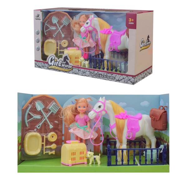 Ігровий набір Лялька і конячка 686-821