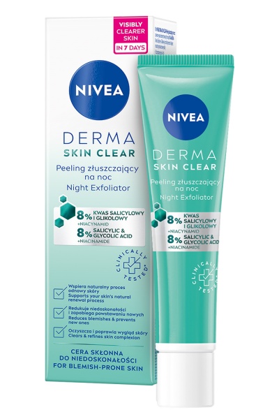 Эксфолиант Nivea Derma Skin Clear 40 мл