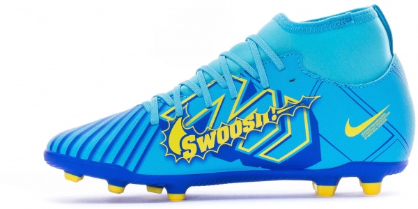 Бутсы Nike NIKE JR. MERCURIAL SUPERFLY 9 CLUB KM FG/MG DO9789-400 р.36 разноцветный