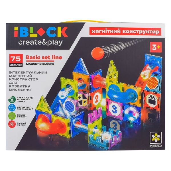 Конструктор магнитный Iblock PL-921-255