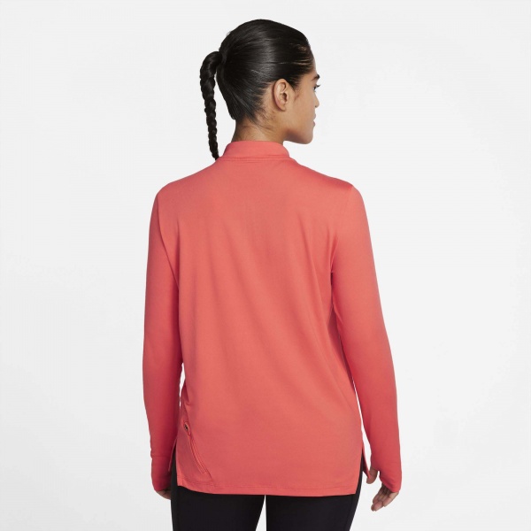 Футболка Nike W NK ELEMENT TRAIL MIDLAYER DC5217-858 р.M кораловий