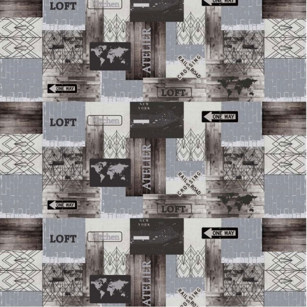 Скатерть флизелин ES0785-1 135x200 см мульти Даріана 