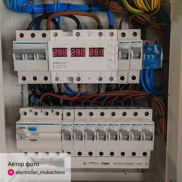 Реле напруги трифазне ZUBR D6-40 red