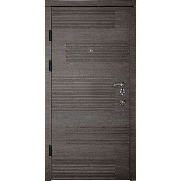 Двері вхідні Minika Горизонт 2050x860 венге сірий ліві