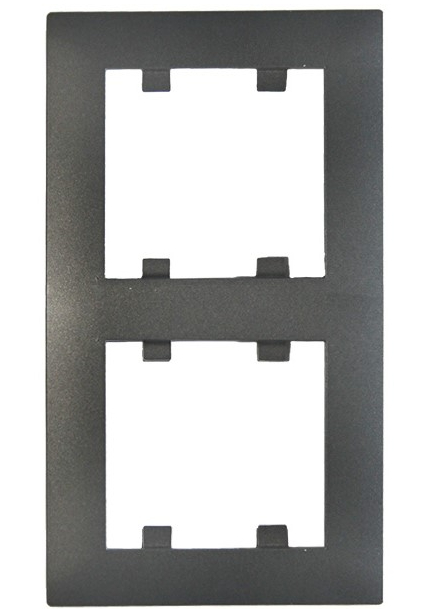 Рамка двойная Makel Rizz вертикальная дымчатый 88050707